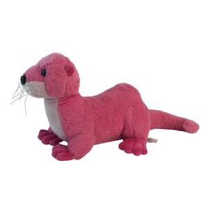 Aurora Destination Nation Pink Otter Plush 15" Stuffed Animal Toy 2022